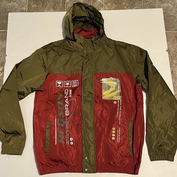 Reason brand clothing jacket parka windbreaker NWT Mens size L - Picture 1 of 3